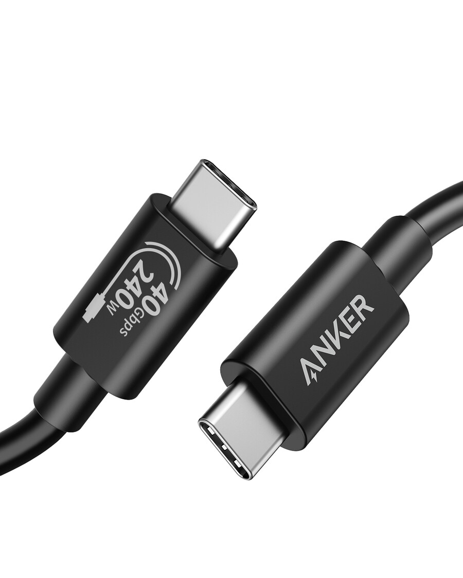 anker 515 usb-c to usb-c cable thunderbolt 4 compatible(2 packs)