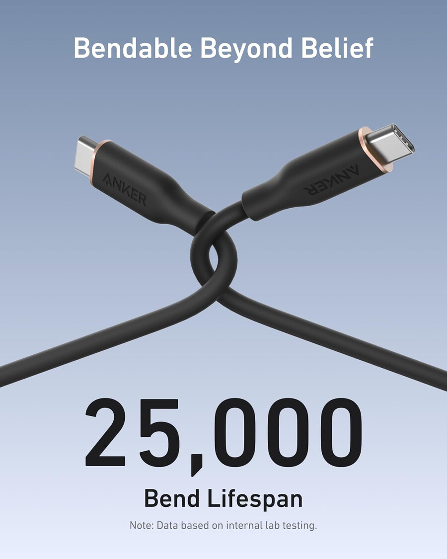 anker 643 usb-c to usb-c cable flow silicone