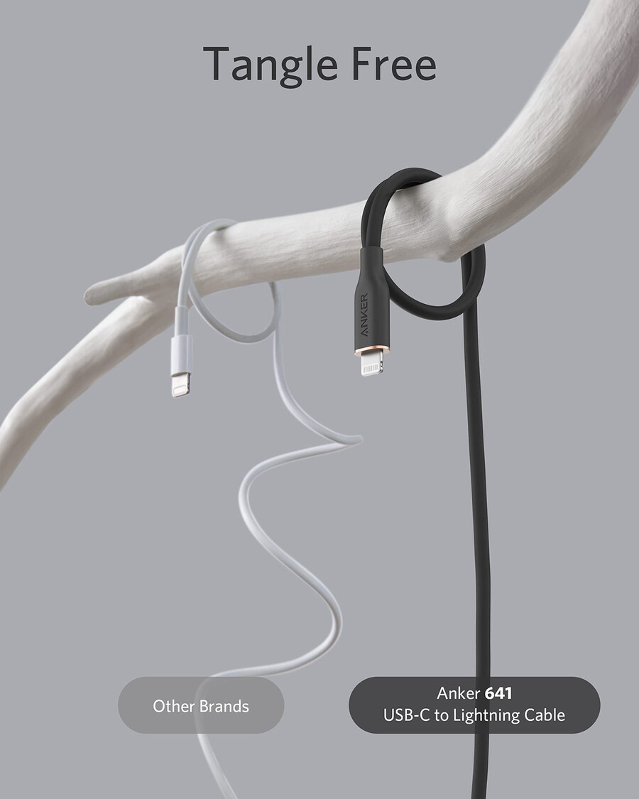 anker 641 usb-c to lightning cable flow silicone