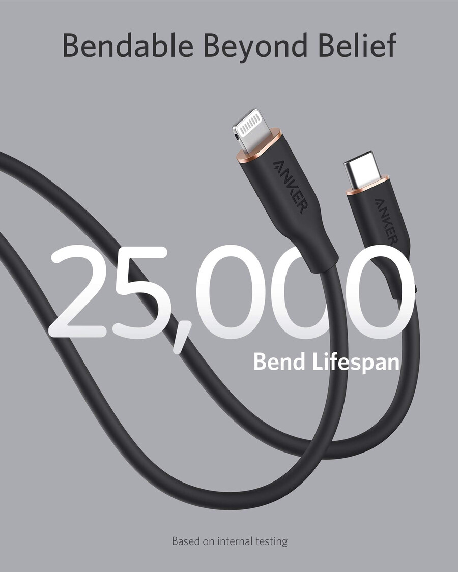 anker 641 usb-c to lightning cable flow silicone
