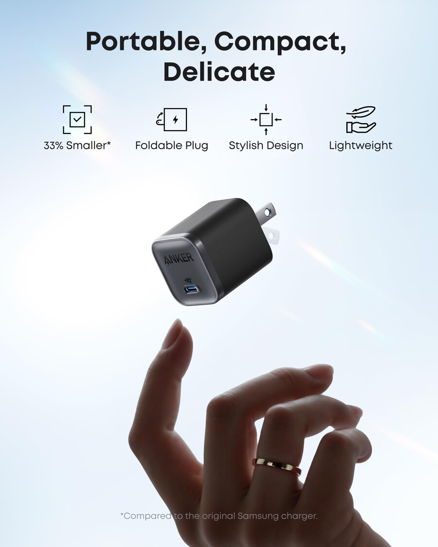 anker nano charger 45w with usb-c to usb-c cable 2-pack