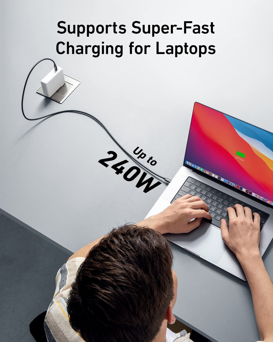 anker prime docking station dl7400 and usb-c to usb-c cable thunderbolt 4 compatible
