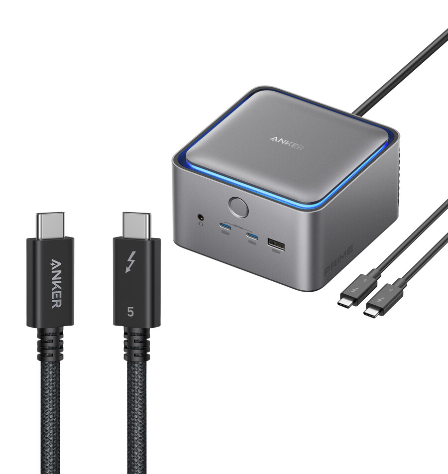 anker prime tb5 docking station 14-in-1 140w 8k thunderbolt 5