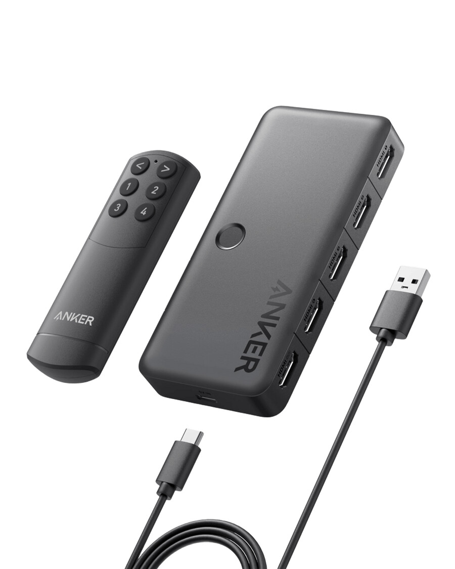anker hdmi switch 4 in 1 out 4k hdmi