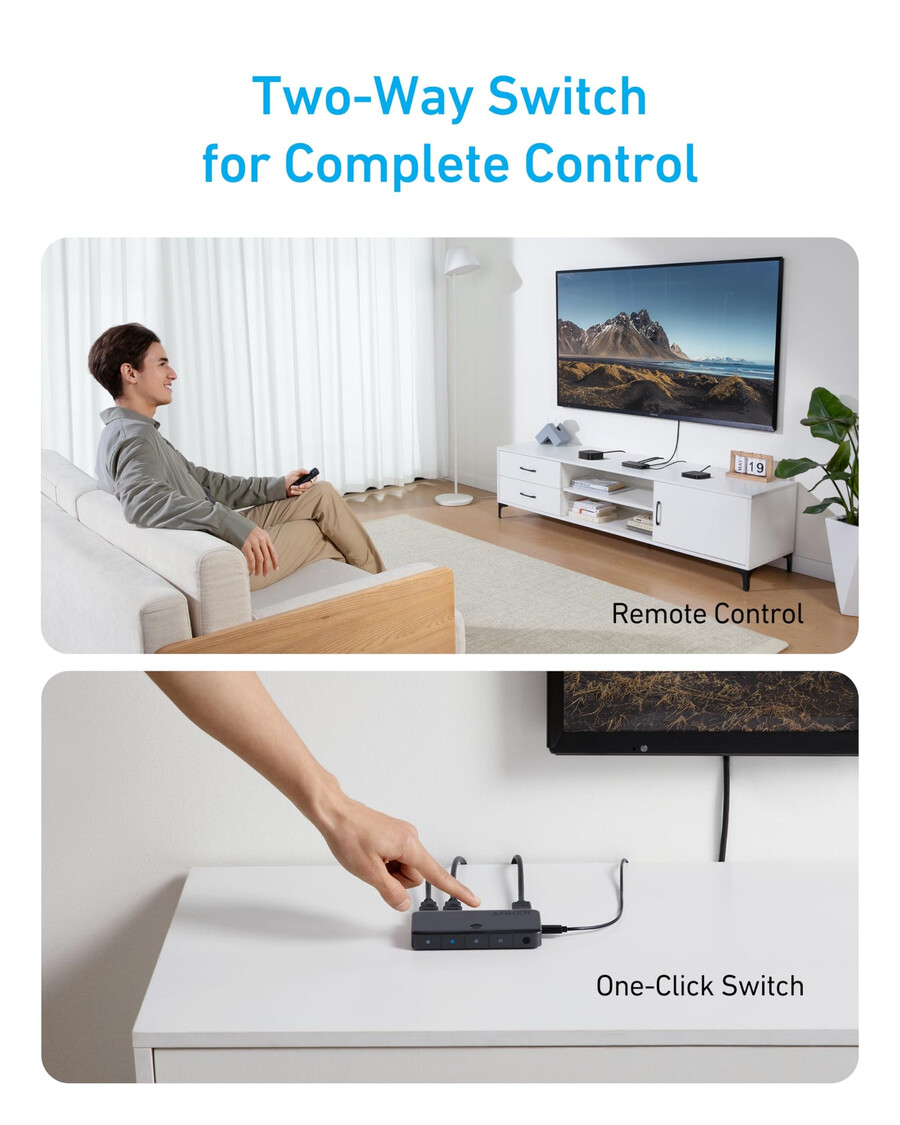 anker hdmi switch 4 in 1 out 4k hdmi