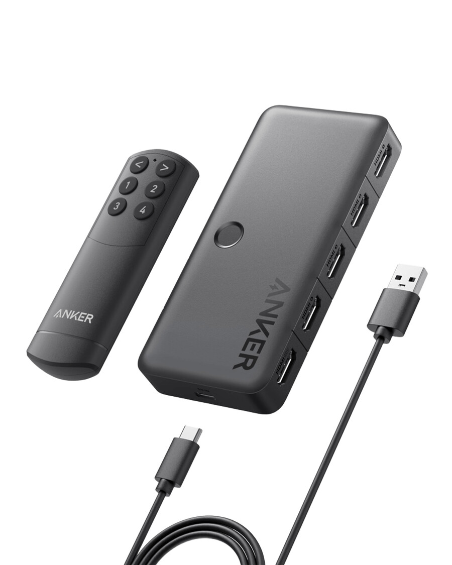 anker hdmi switch 4 in 1 out 4k hdmi