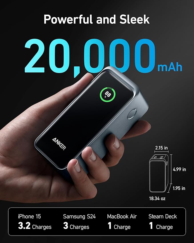 anker prime power bank 20k 200w