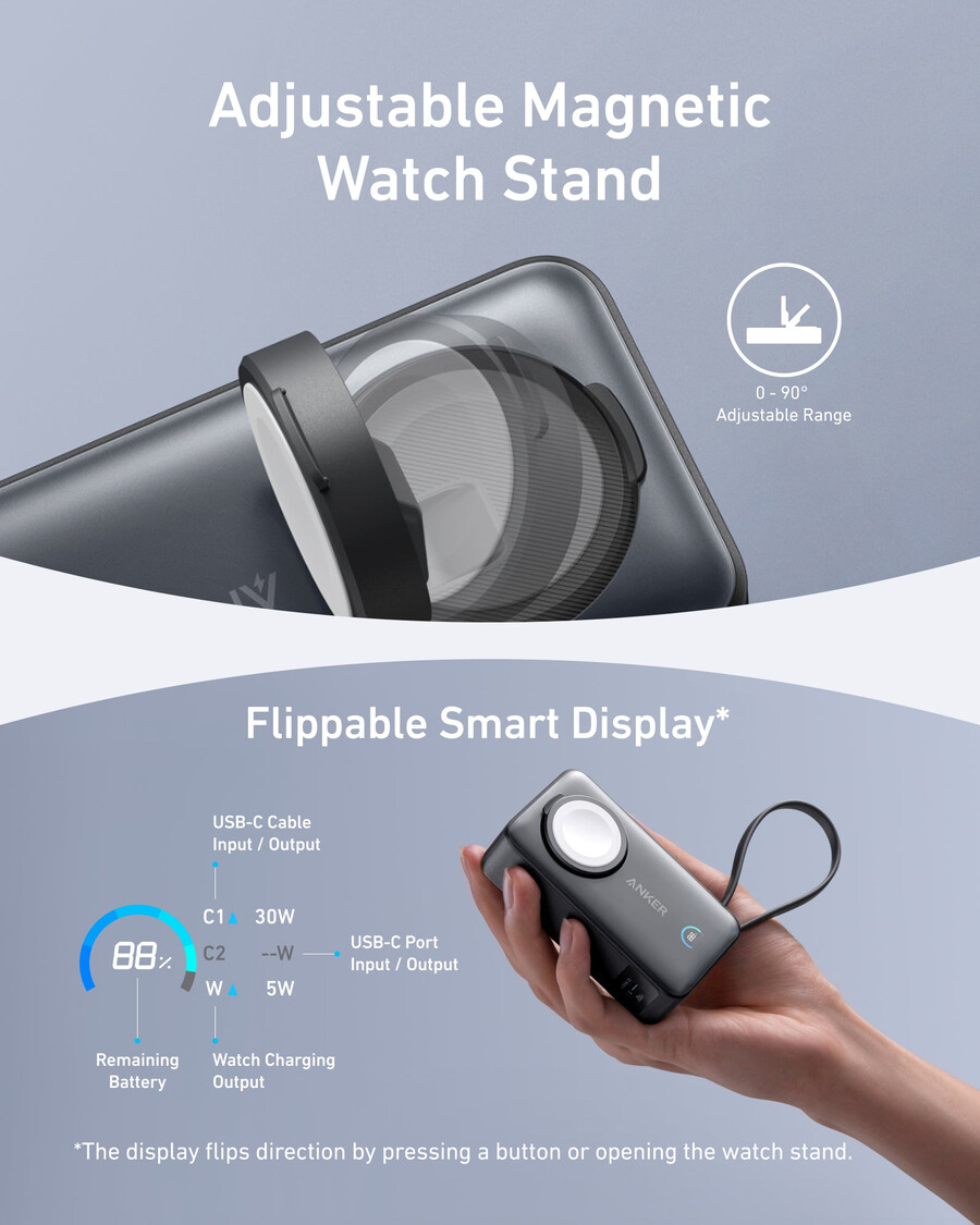 anker maggo power bank 10k 35w for apple watch