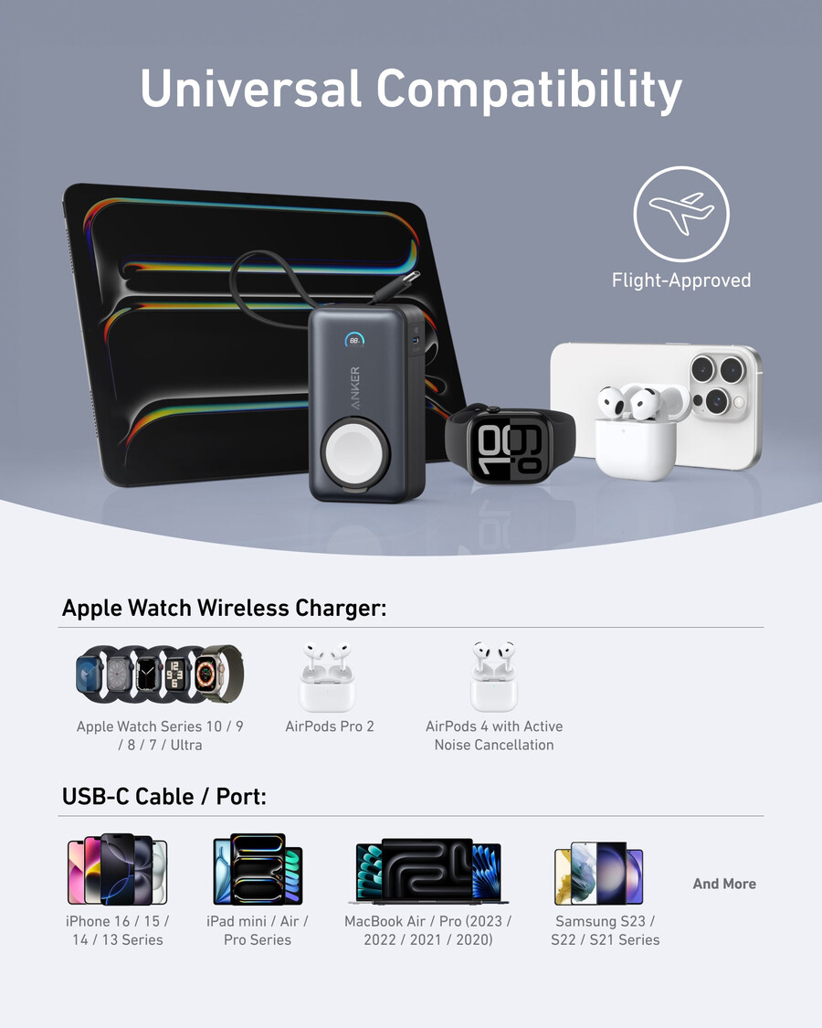 anker maggo power bank 10k 35w for apple watch