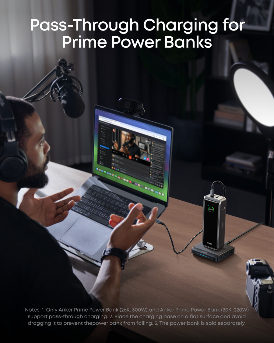 anker prime charging base 150w 3 ports