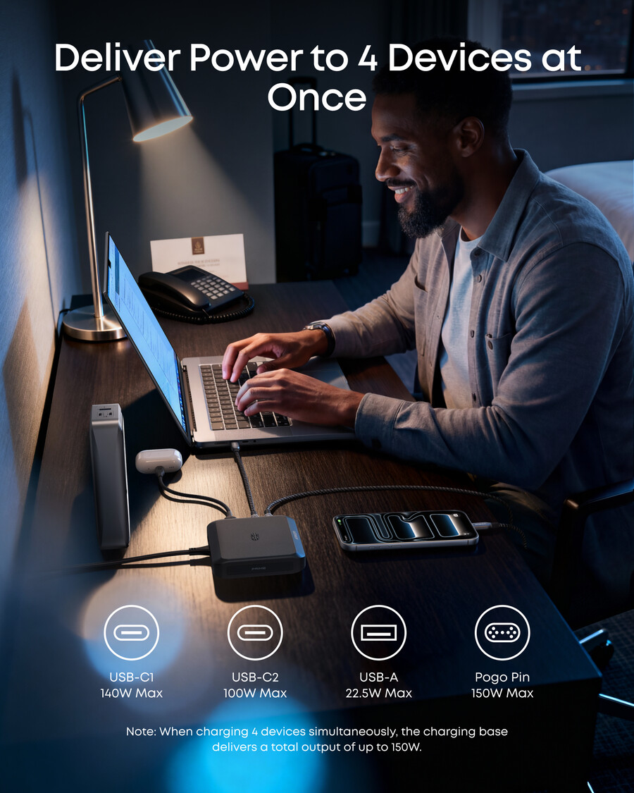 anker prime charging base 150w 3 ports