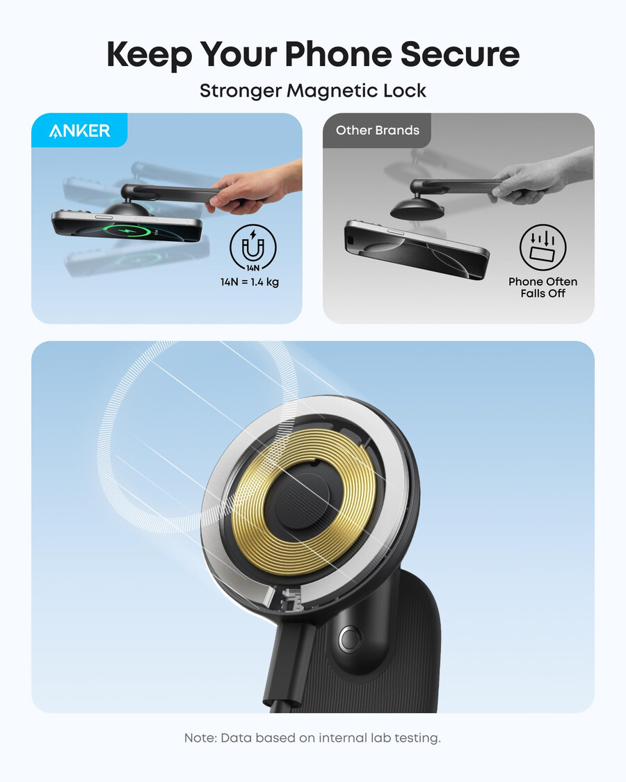 anker maggo wireless charging station and anker nano wireless car charger