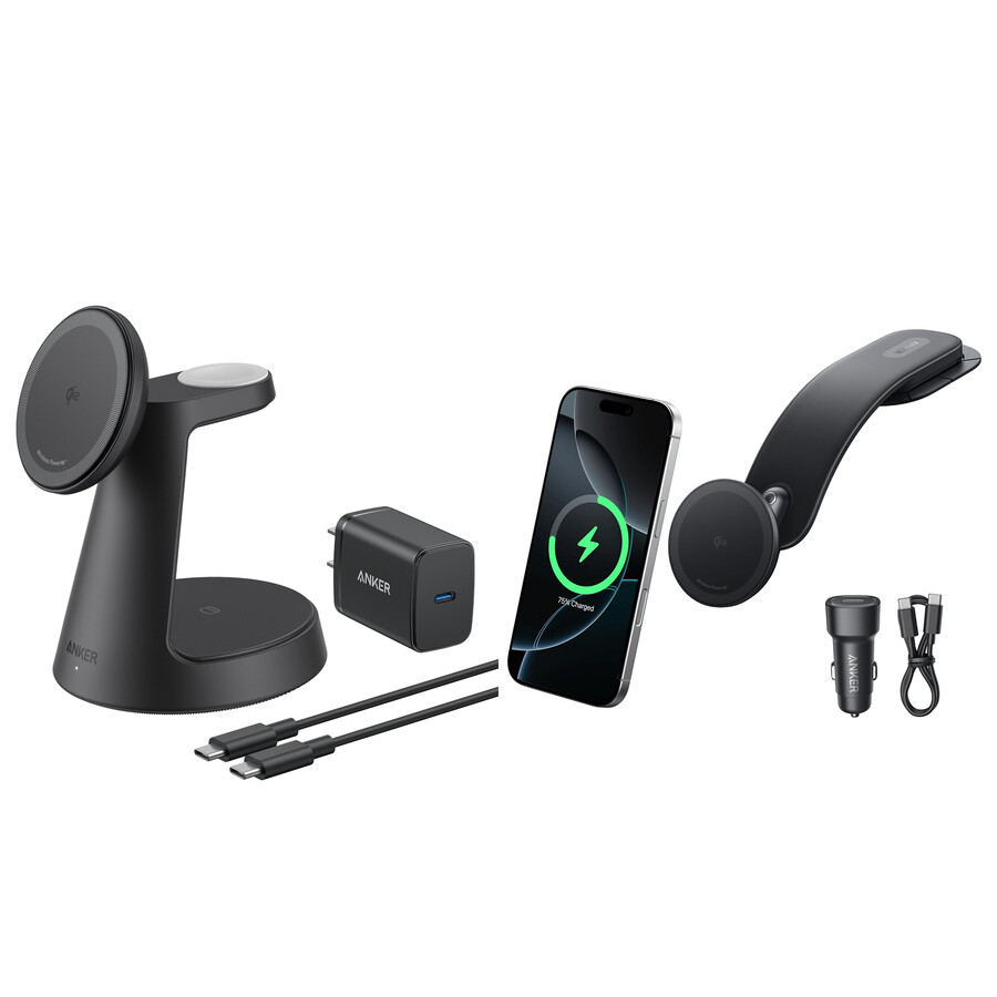 anker maggo wireless charging station and anker nano wireless car charger