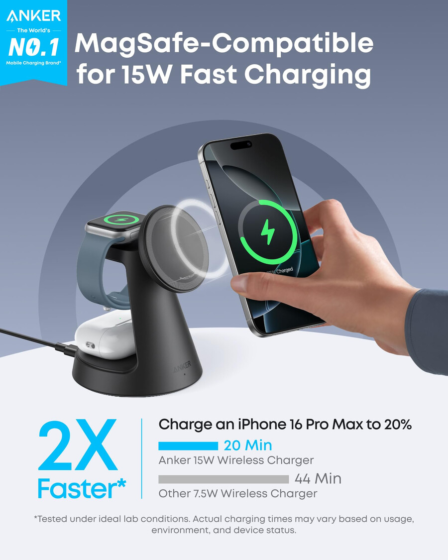 anker maggo wireless charging station and anker nano wireless car charger