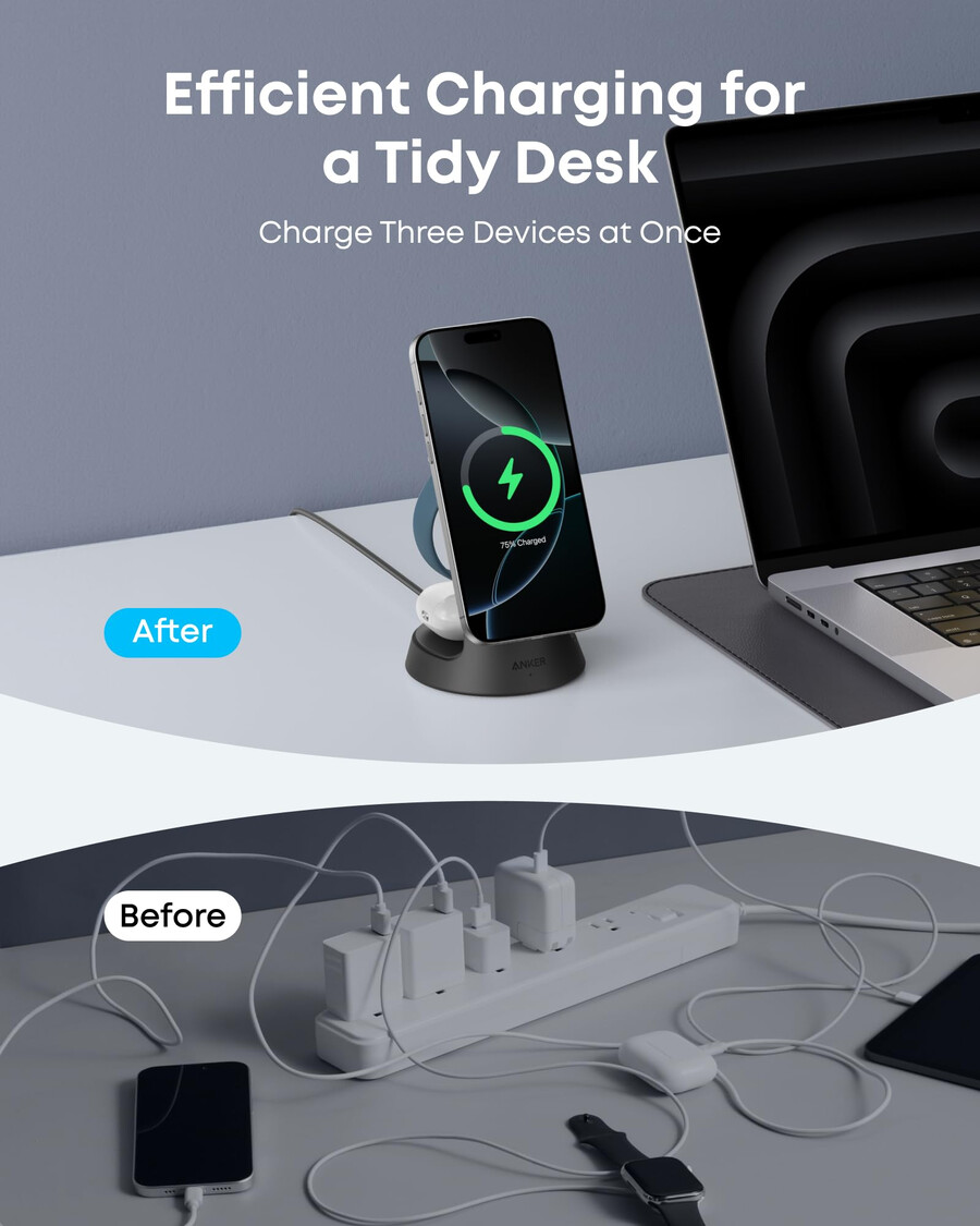 anker maggo wireless charging station and anker nano wireless car charger