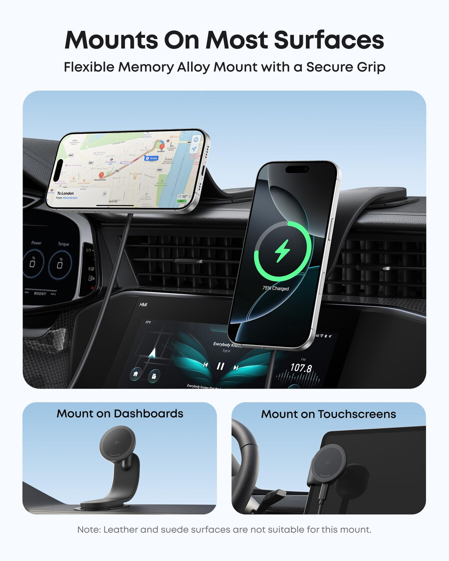 anker maggo wireless charging station and anker nano wireless car charger