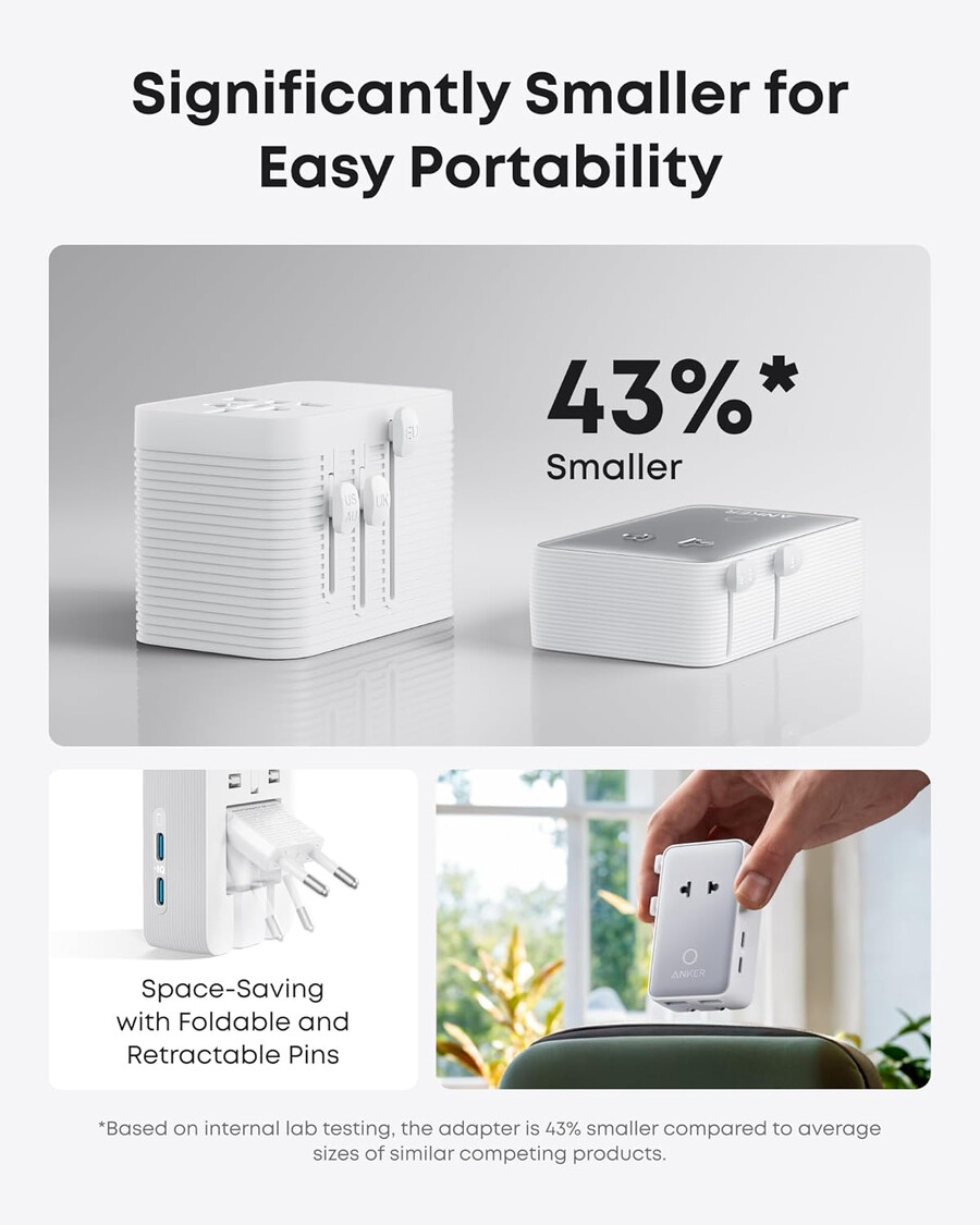 anker maggo wireless charging station 3-in-1 foldable pad and anker nano travel adapter 5-in-1 20w 1-pack